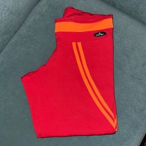 Red/Orange Capri Leggings | Sz Small